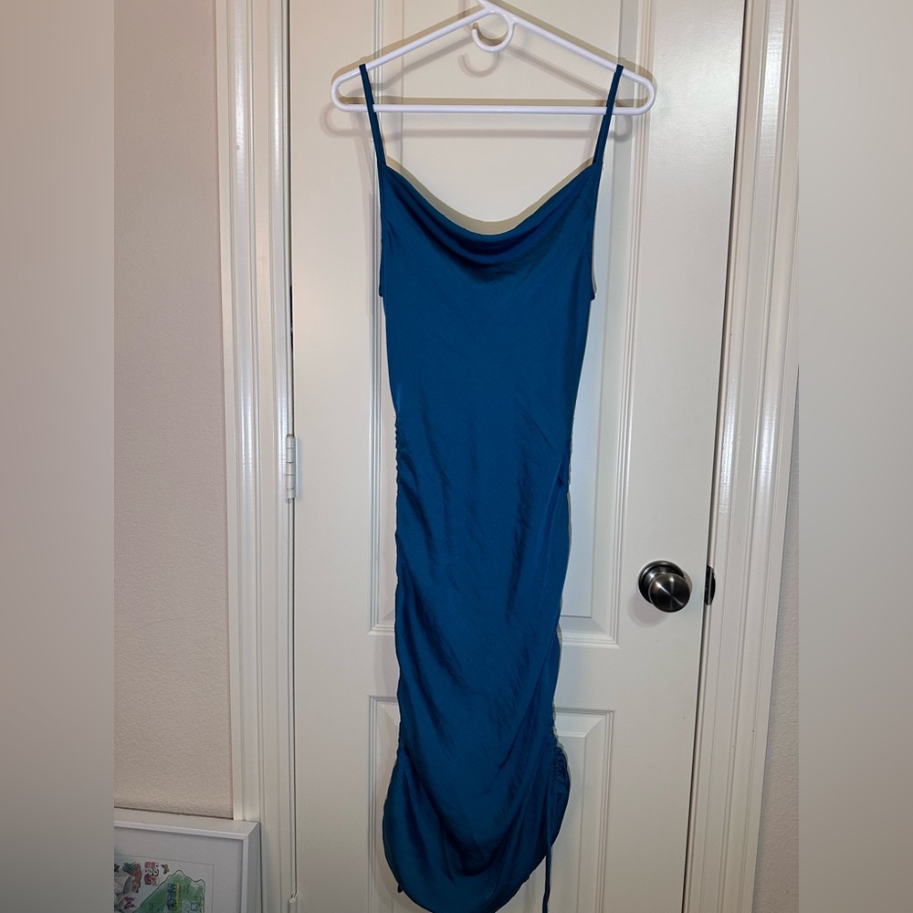 1. State teal slip Dress never worn